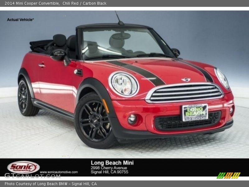 Chili Red / Carbon Black 2014 Mini Cooper Convertible