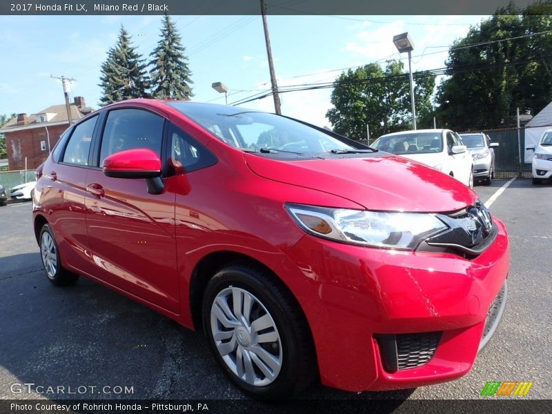 Milano Red / Black 2017 Honda Fit LX