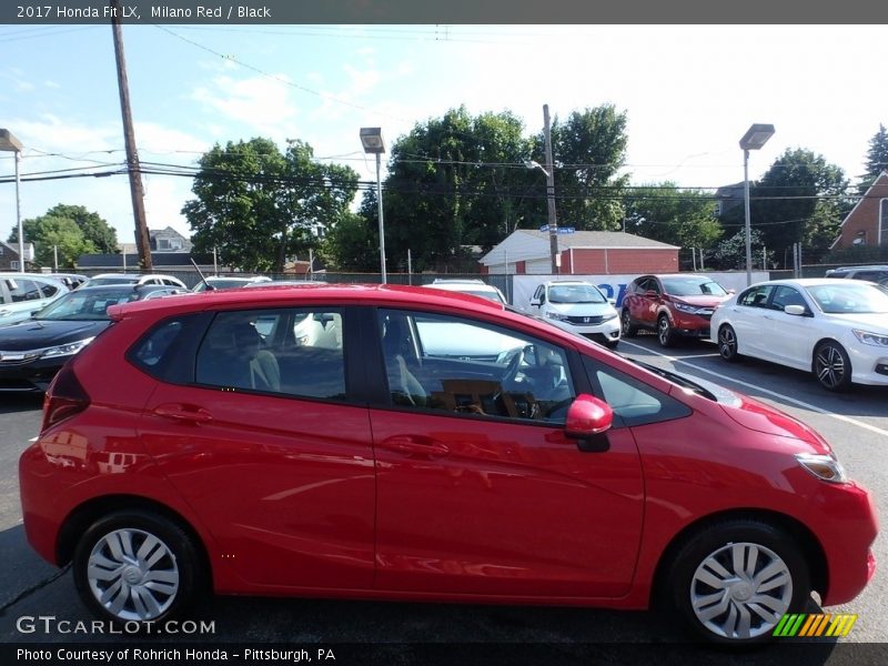Milano Red / Black 2017 Honda Fit LX