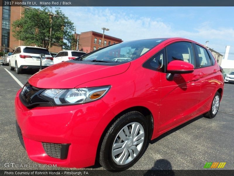 Milano Red / Black 2017 Honda Fit LX