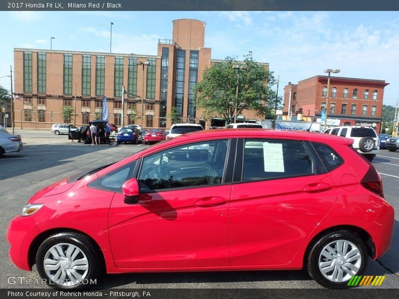 Milano Red / Black 2017 Honda Fit LX