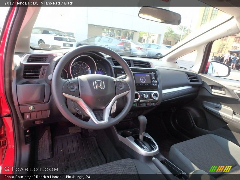 Milano Red / Black 2017 Honda Fit LX