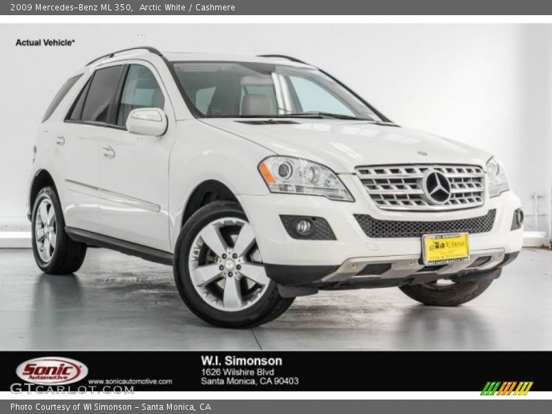 Arctic White / Cashmere 2009 Mercedes-Benz ML 350
