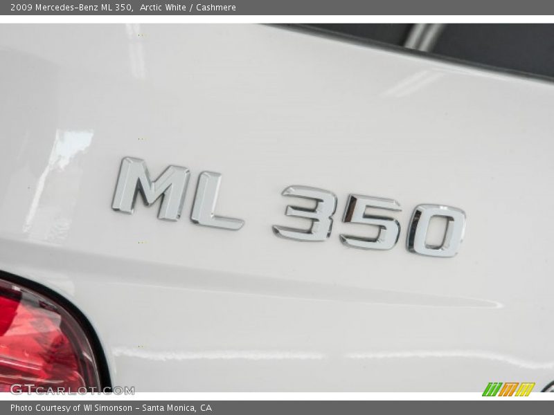Arctic White / Cashmere 2009 Mercedes-Benz ML 350