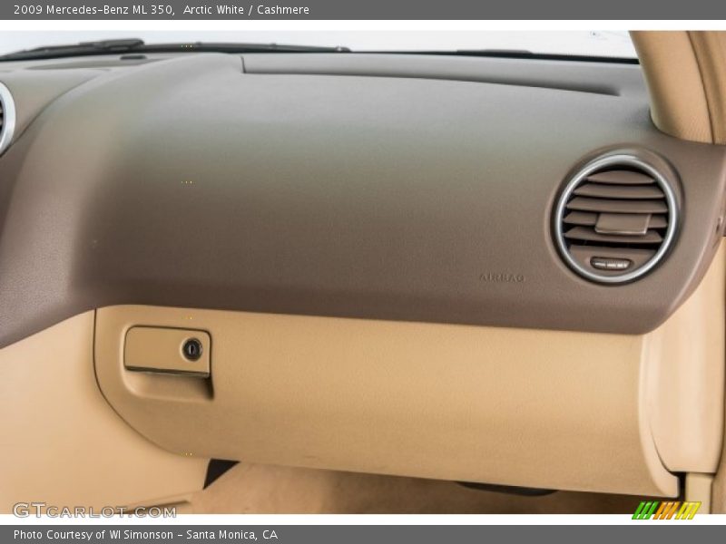 Arctic White / Cashmere 2009 Mercedes-Benz ML 350