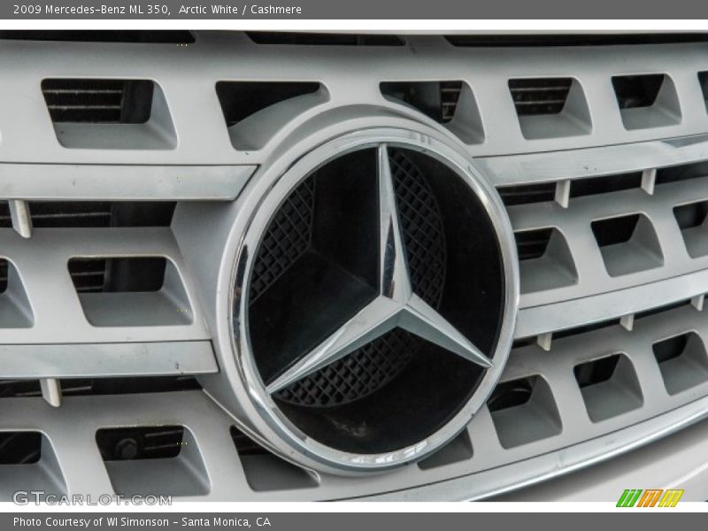 Arctic White / Cashmere 2009 Mercedes-Benz ML 350