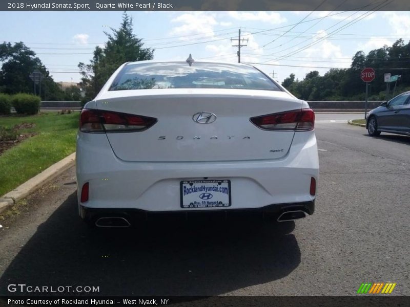 Quartz White Pearl / Black 2018 Hyundai Sonata Sport