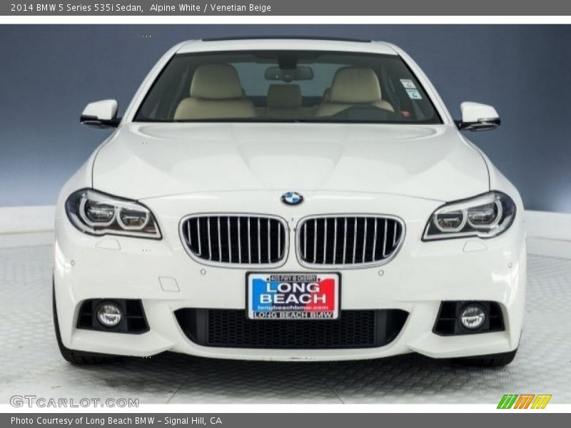 Alpine White / Venetian Beige 2014 BMW 5 Series 535i Sedan