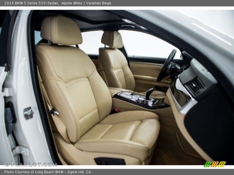Alpine White / Venetian Beige 2014 BMW 5 Series 535i Sedan