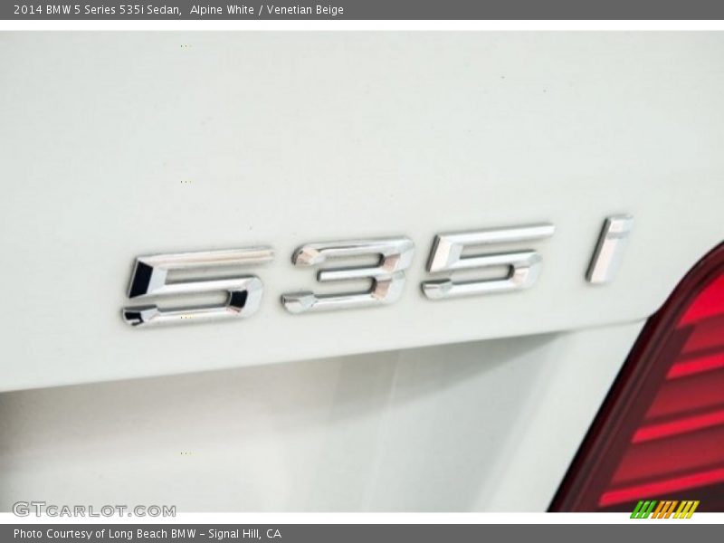 Alpine White / Venetian Beige 2014 BMW 5 Series 535i Sedan