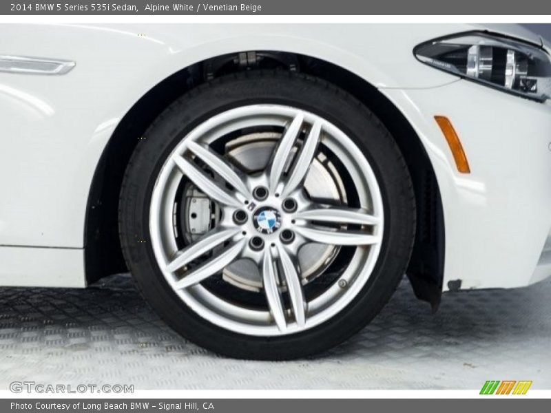 Alpine White / Venetian Beige 2014 BMW 5 Series 535i Sedan