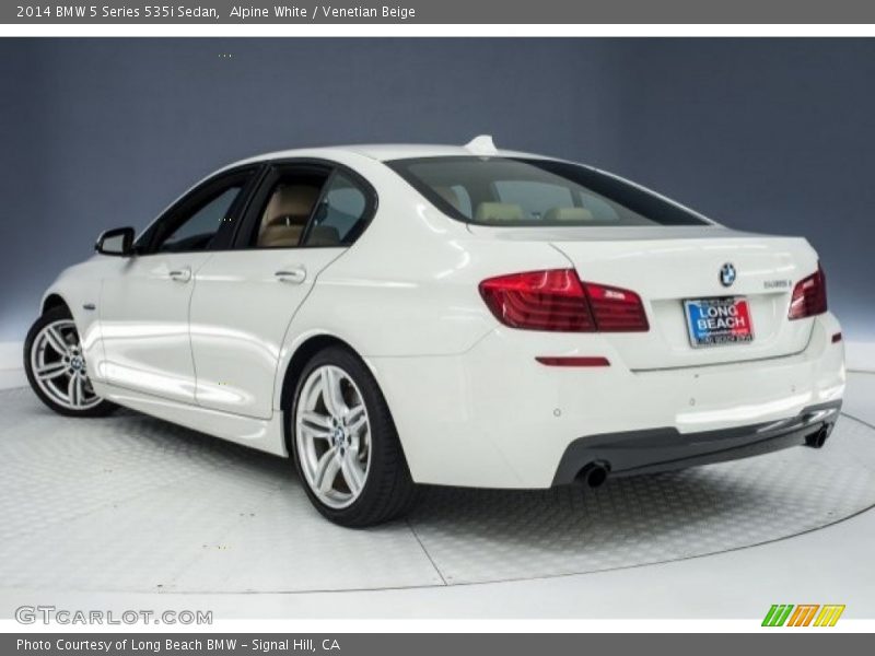 Alpine White / Venetian Beige 2014 BMW 5 Series 535i Sedan