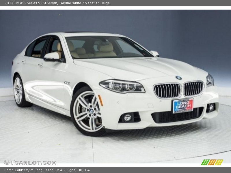 Alpine White / Venetian Beige 2014 BMW 5 Series 535i Sedan