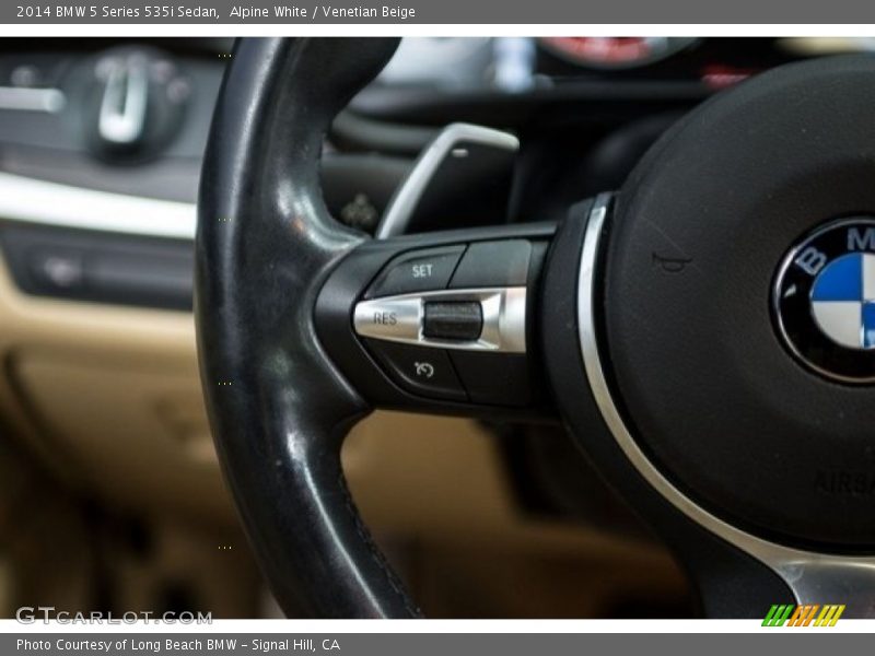 Alpine White / Venetian Beige 2014 BMW 5 Series 535i Sedan