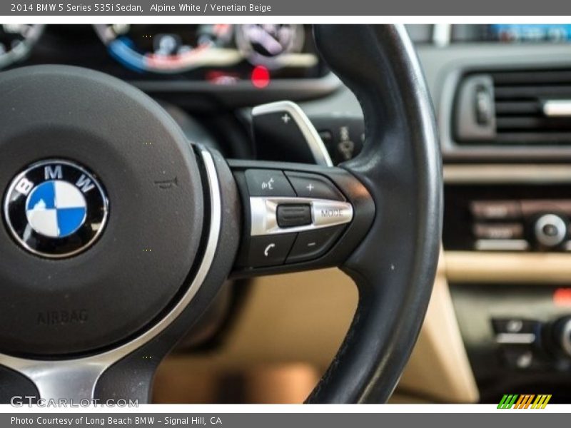 Alpine White / Venetian Beige 2014 BMW 5 Series 535i Sedan