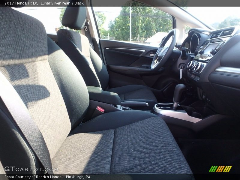 Lunar Silver Pearl / Black 2017 Honda Fit LX