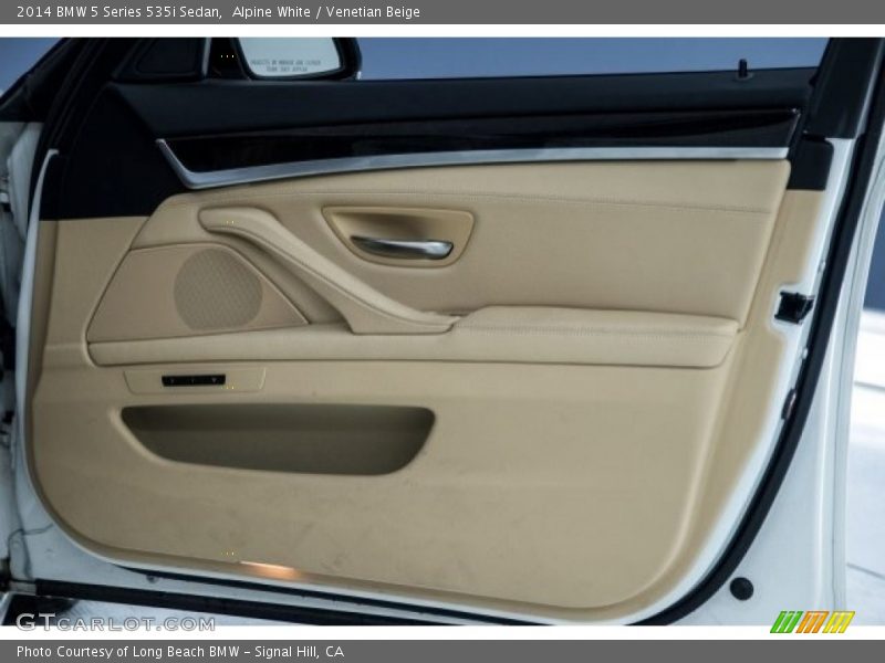Alpine White / Venetian Beige 2014 BMW 5 Series 535i Sedan