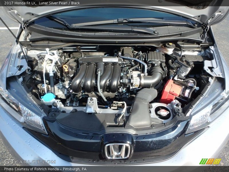 Lunar Silver Pearl / Black 2017 Honda Fit LX