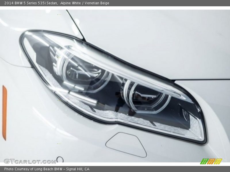 Alpine White / Venetian Beige 2014 BMW 5 Series 535i Sedan