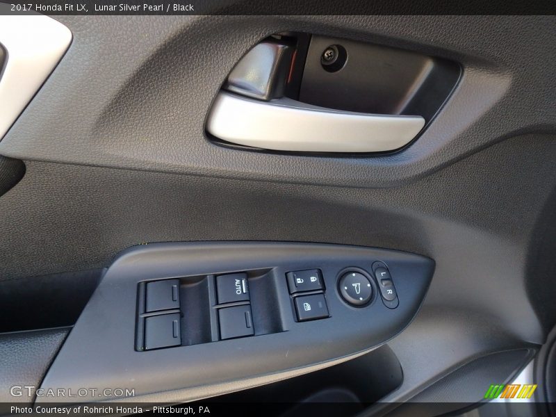 Lunar Silver Pearl / Black 2017 Honda Fit LX