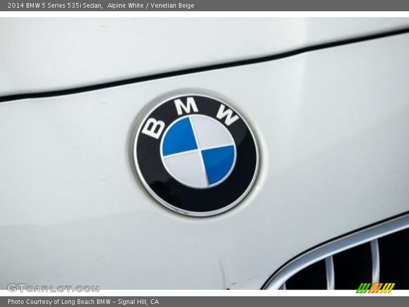 Alpine White / Venetian Beige 2014 BMW 5 Series 535i Sedan