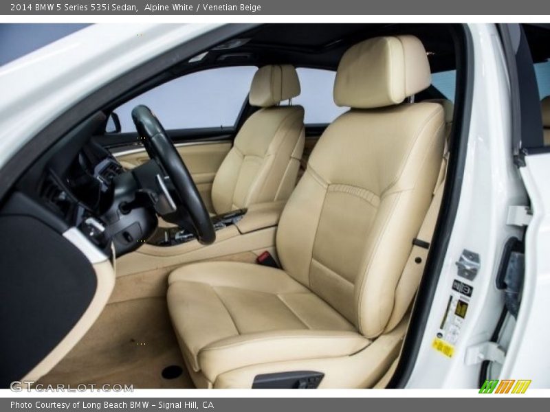 Alpine White / Venetian Beige 2014 BMW 5 Series 535i Sedan