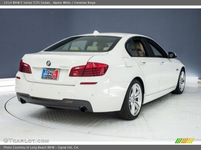 Alpine White / Venetian Beige 2014 BMW 5 Series 535i Sedan