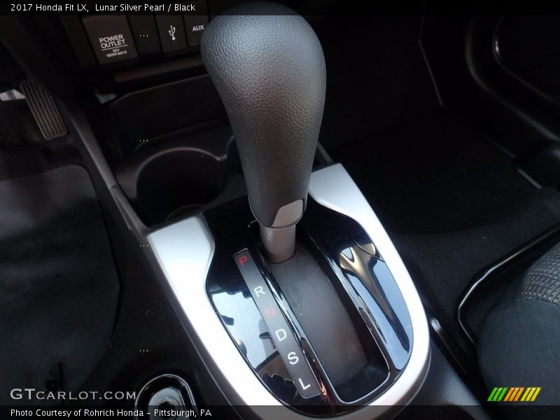 Lunar Silver Pearl / Black 2017 Honda Fit LX