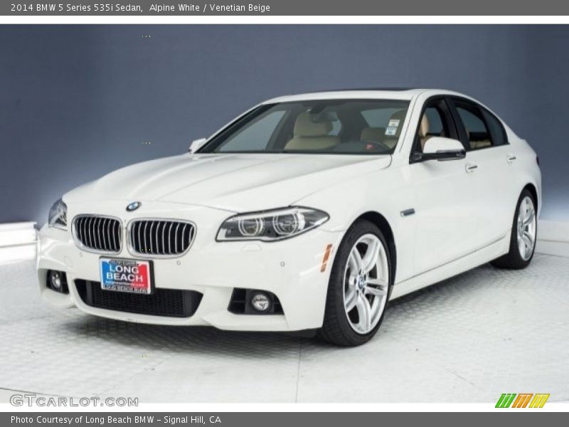 Alpine White / Venetian Beige 2014 BMW 5 Series 535i Sedan