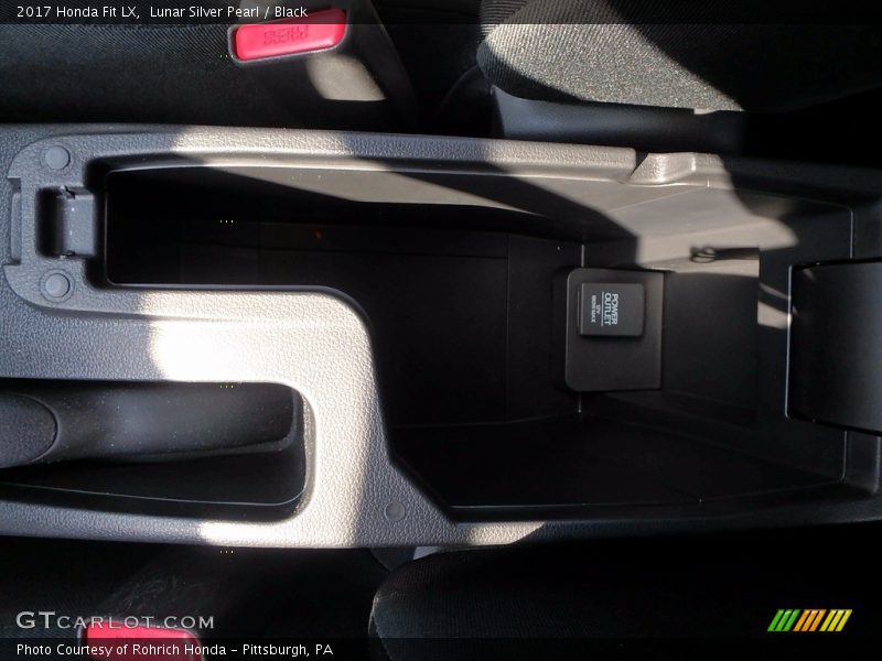 Lunar Silver Pearl / Black 2017 Honda Fit LX