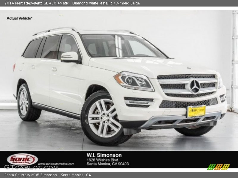 Diamond White Metallic / Almond Beige 2014 Mercedes-Benz GL 450 4Matic