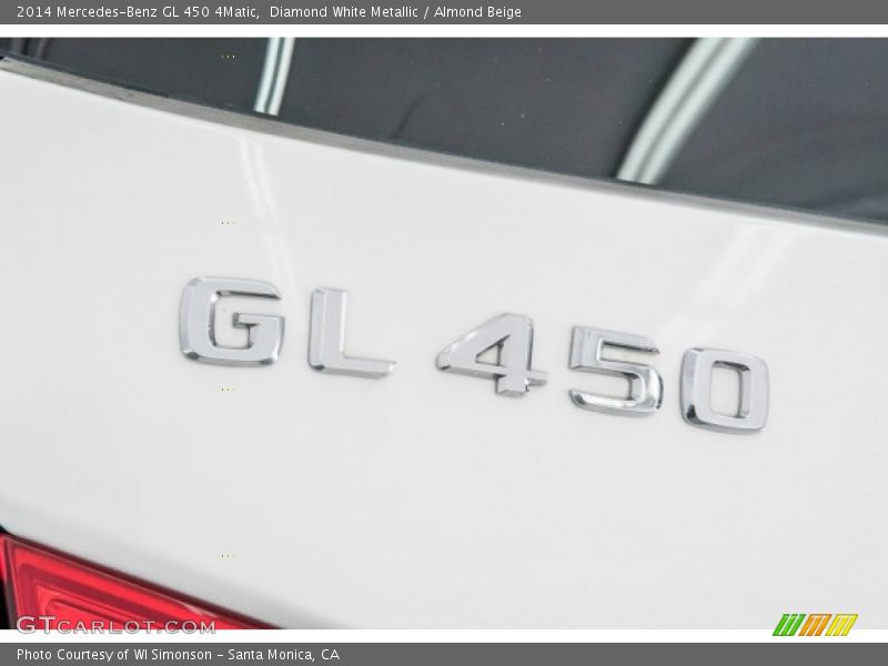 Diamond White Metallic / Almond Beige 2014 Mercedes-Benz GL 450 4Matic