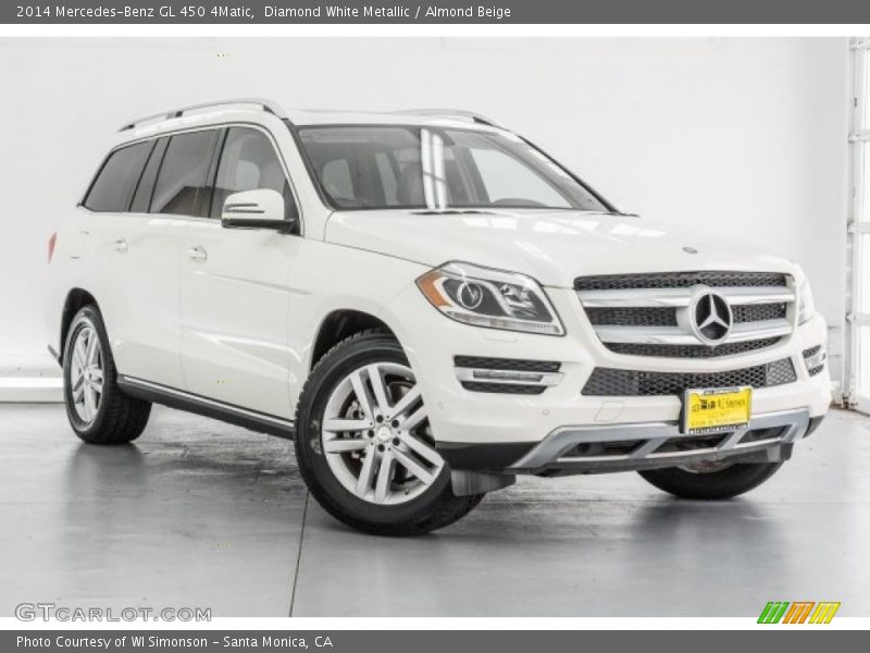 Diamond White Metallic / Almond Beige 2014 Mercedes-Benz GL 450 4Matic