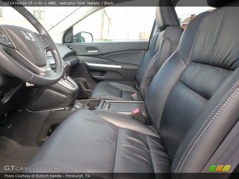 Alabaster Silver Metallic / Black 2014 Honda CR-V EX-L AWD