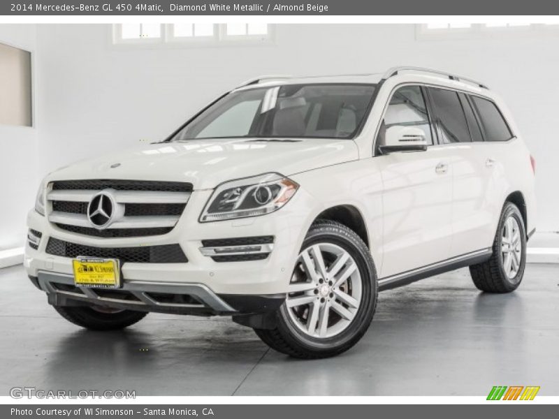 Diamond White Metallic / Almond Beige 2014 Mercedes-Benz GL 450 4Matic