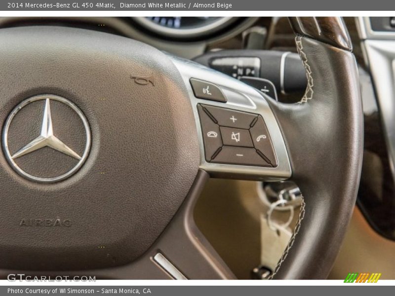 Diamond White Metallic / Almond Beige 2014 Mercedes-Benz GL 450 4Matic