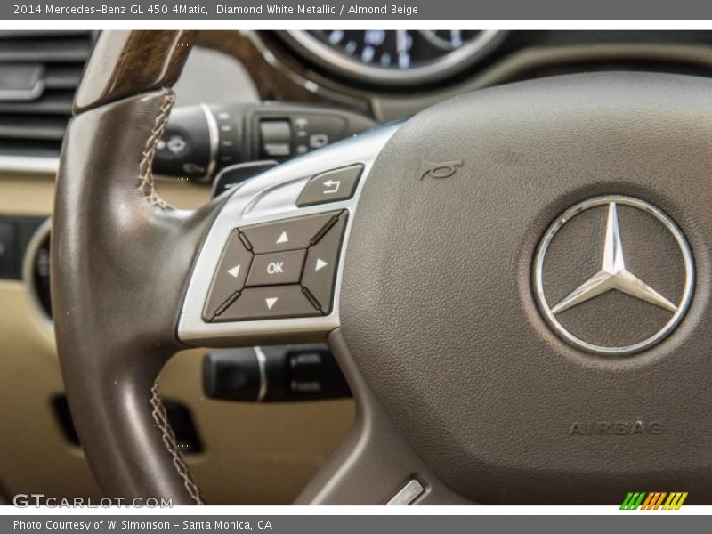 Diamond White Metallic / Almond Beige 2014 Mercedes-Benz GL 450 4Matic