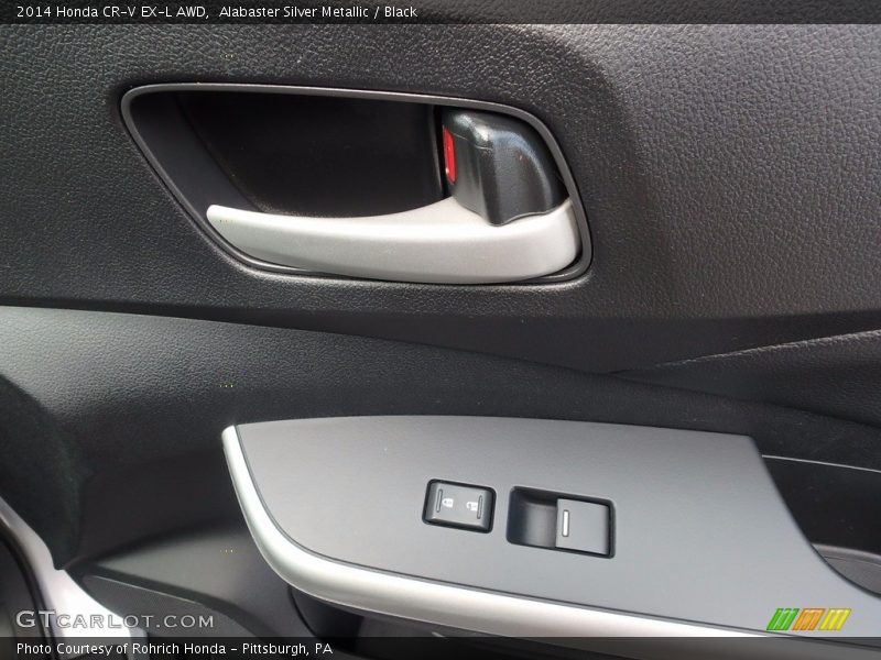 Alabaster Silver Metallic / Black 2014 Honda CR-V EX-L AWD