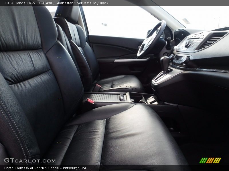 Alabaster Silver Metallic / Black 2014 Honda CR-V EX-L AWD
