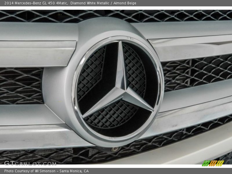 Diamond White Metallic / Almond Beige 2014 Mercedes-Benz GL 450 4Matic