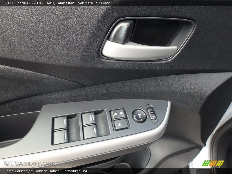 Alabaster Silver Metallic / Black 2014 Honda CR-V EX-L AWD