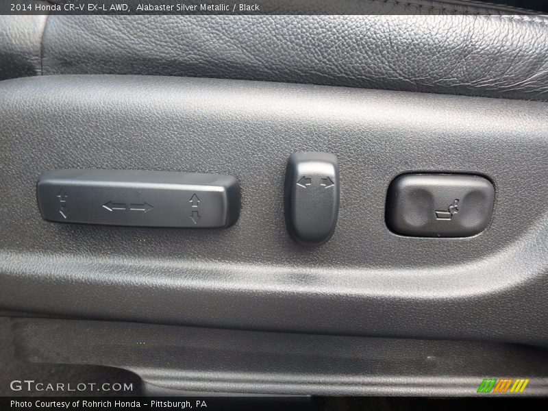 Alabaster Silver Metallic / Black 2014 Honda CR-V EX-L AWD
