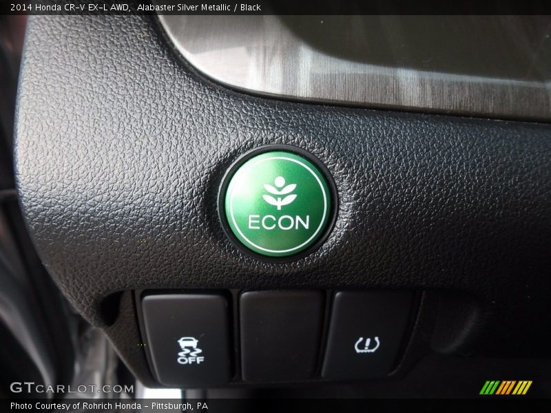 Alabaster Silver Metallic / Black 2014 Honda CR-V EX-L AWD