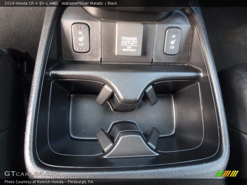 Alabaster Silver Metallic / Black 2014 Honda CR-V EX-L AWD