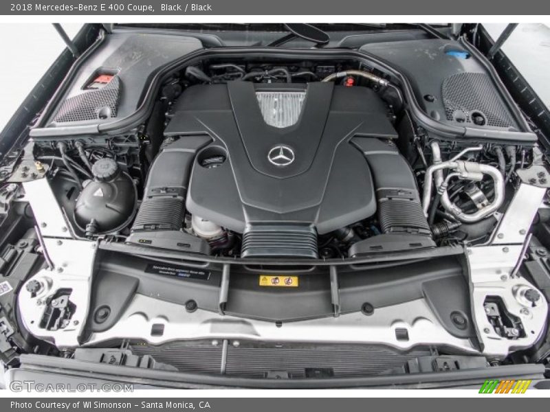 Black / Black 2018 Mercedes-Benz E 400 Coupe