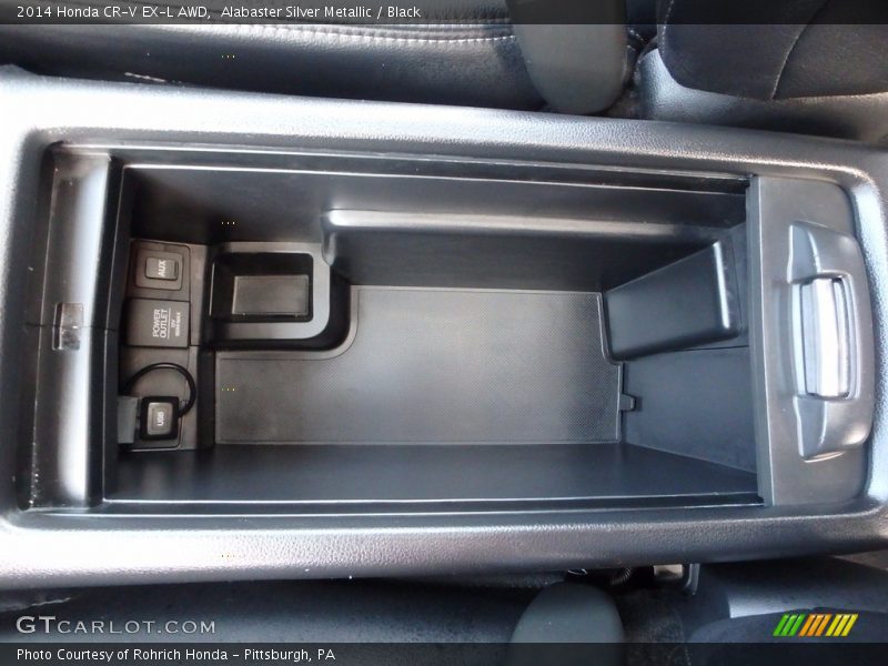 Alabaster Silver Metallic / Black 2014 Honda CR-V EX-L AWD