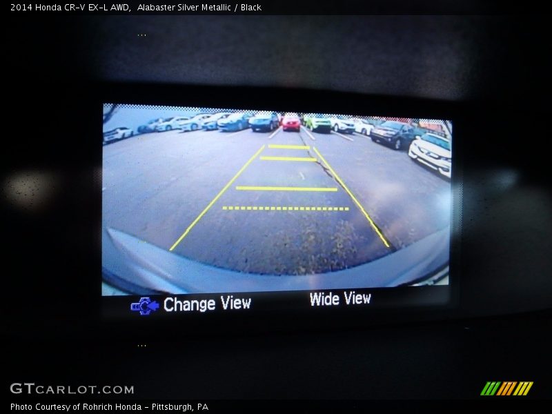 Alabaster Silver Metallic / Black 2014 Honda CR-V EX-L AWD