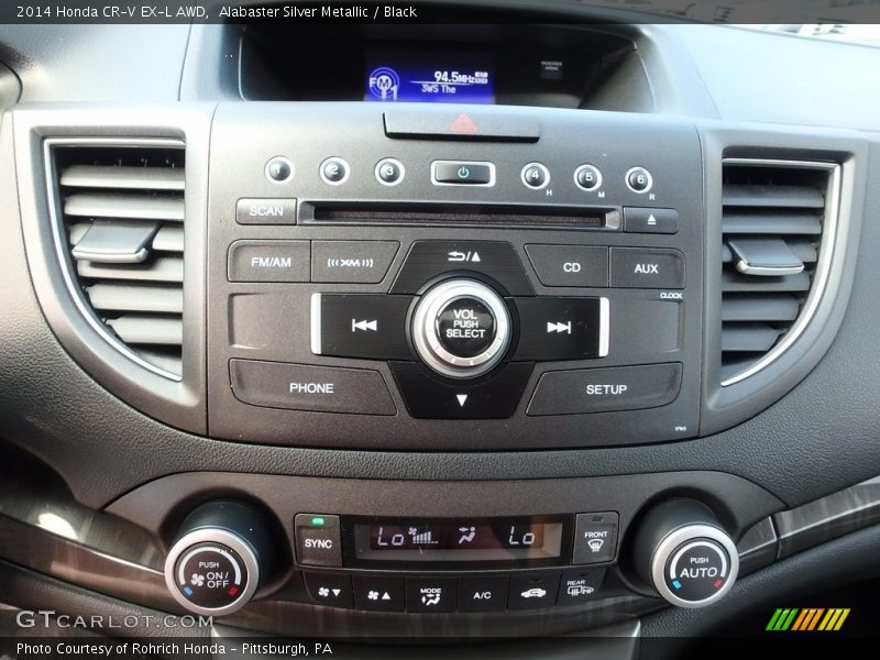 Alabaster Silver Metallic / Black 2014 Honda CR-V EX-L AWD