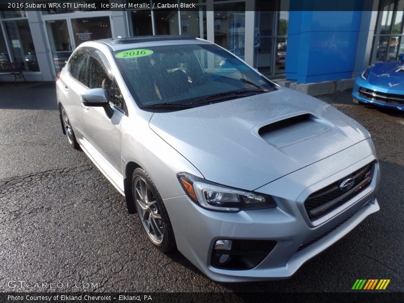 Ice Silver Metallic / Carbon Black 2016 Subaru WRX STI Limited