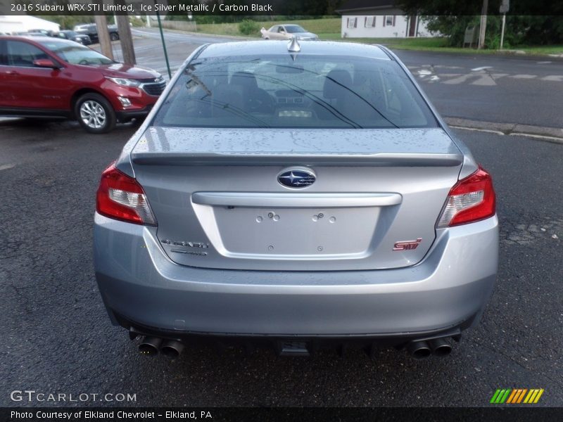 Ice Silver Metallic / Carbon Black 2016 Subaru WRX STI Limited